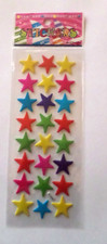 PLANCHE STICKERS 24 ETOILES DE COULEUR - NEUF SOUS BLISTER - LXSTI017