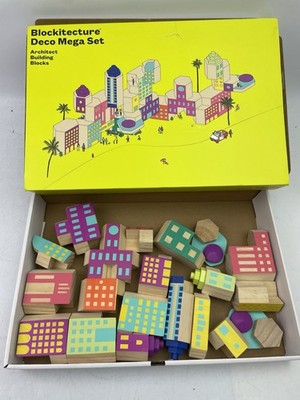   Areaware Blockitecture Deco Mega Set 20pc Architect Building Blocks COMPLETE  