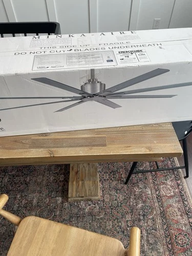 Minka Aire Xtreme H2O 65" Outdoor Indoor Ceiling Fan, Flat White F896-65-WHF NEW - Picture 3 of 10