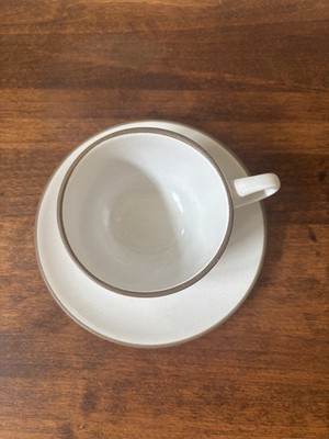 HEATH CERAMICS - TEA CUP & SAUCER- OPAQUE WHITE