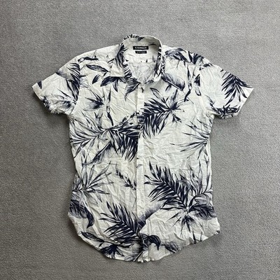 HAWAII Hemd Hawaiishirt Floral M Magnum Rockabilly Hawaiianer Aloha 31404 Beige