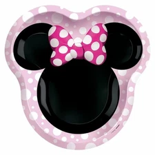 Minnie Mouse Forever Shaped Paper Lunch Plates Birthday Party Supplies 8 Ct