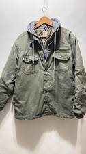 Genuine Dickies Work Jacket Hooded Duck Canvas Quilt Lined Gorpcore Workwear LG