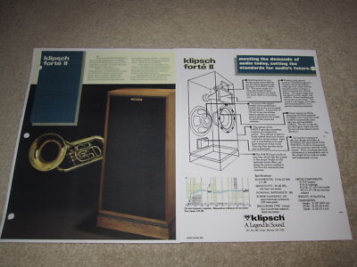 klipsch forte ii specs