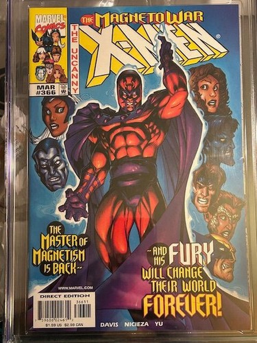 Uncanny X-men #366 CGC 9.8, páginas blancas, apariencia Magneto, cubierta de Tim Townsend - Imagen 2 de 4