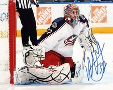 MATHIEU GARON SIGNED 8X10 PHOTO PHOTOGRAPH COLUMBUS BLUE JACKETS COA