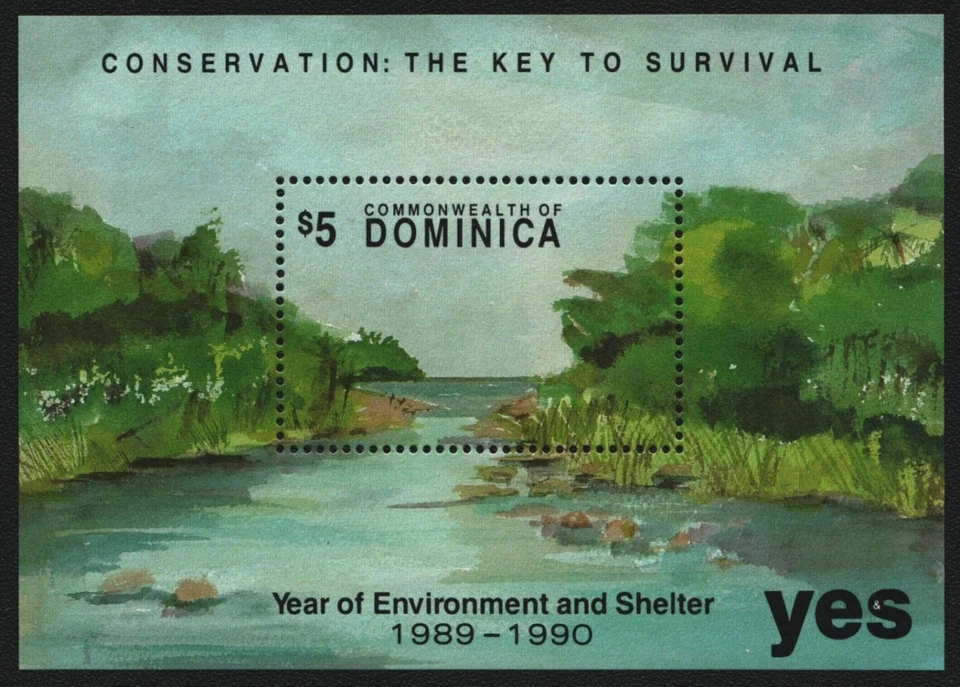 Dominica 1991 - Mi-Nr. Block 196 ** - MNH - Natur & Landschaften - Bild 1 von 1