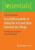 GeschäFtsmodelle In Industrie 4.0 Und Dem Internet Der Dinge | Buch | 9783658102