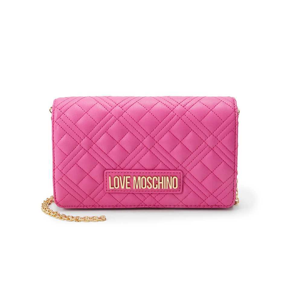 pink love moschino bag