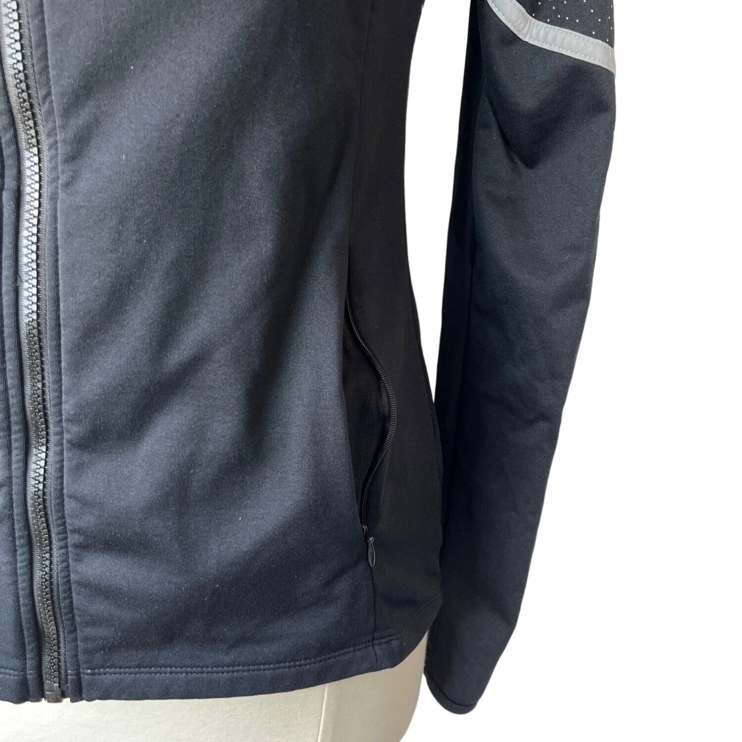 fabletics polka dot moira front zip gym yoga jacket