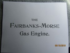 1895 Fairbanks Morse Gas Engine Co.  Engine  Information Catalog  Super Rare!