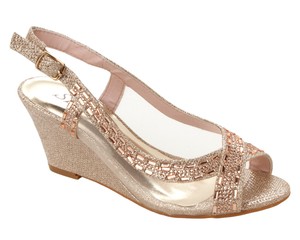 diamante wedge wedding shoes