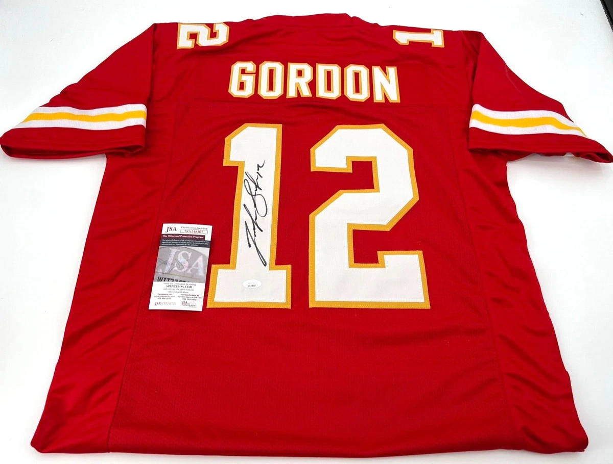 JOSH GORDON KANSAS CITY CHIEFS SIGNED STITCHED JERSEY JSA WITNESS