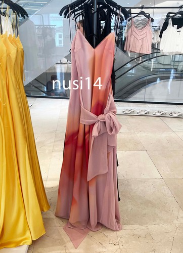 ZARA NUEVO VESTIDO LARGO ESTAMPADO MUJER CON BUFANDA ROSAS XS-XXL 8031/364/116 - Imagen 2 de 6