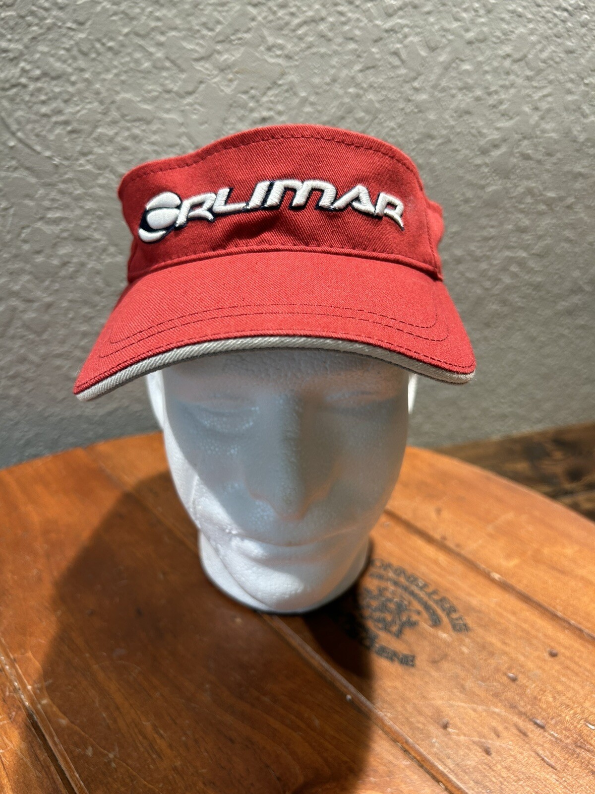 Adjustable Visor Hat &ndash;red &ndash; Golf Apparel