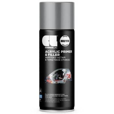 Cosmoslac Acryl Grundierung & Spachtel Sprühlack - Schutz Autolack 400ml Dose