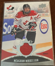MEAGHAN MIKKELSON   #143...2016 TEAM CANADA WOMEN'S...AUTHENTIC JERSEY SWATCH