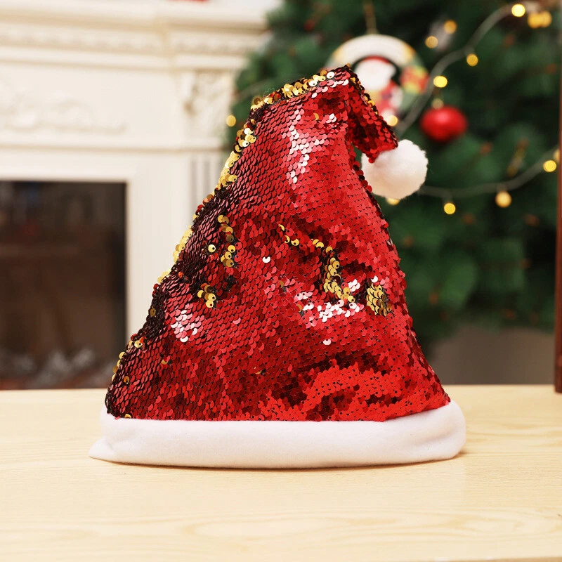 Sequin sale santa hat
