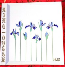 Elegant Vtg 12" Otagiri Mardi Gras Krewe "Iris Rhapsody" Photo Album Scrapbook