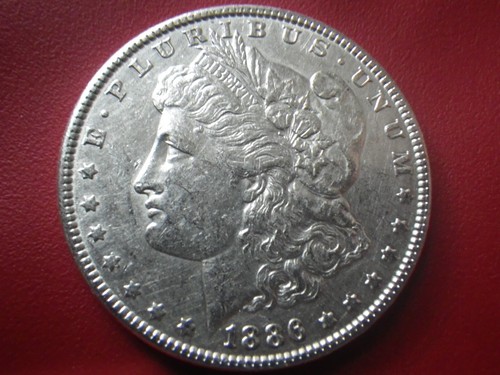 1886P Morgan Silver Dollar, UNC / NICE LUSTER & SHARP DETAILS