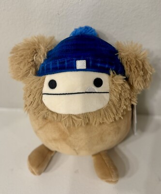 Squishmallows 7  Benny Yeti Bigfoot With Blue Beanie Hat 2022 Tags  RARE