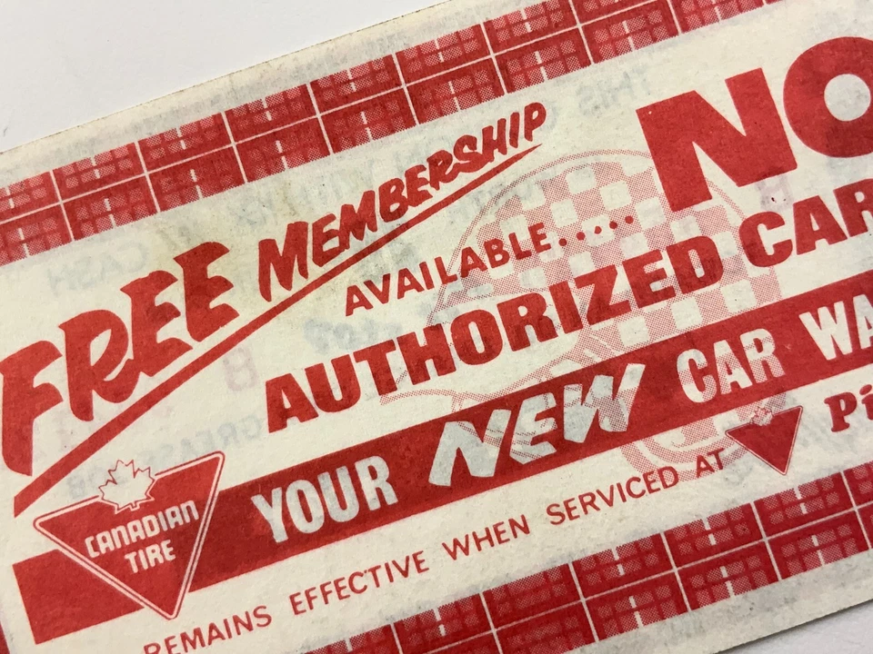 Canadian Tire Banknote 20 Cents 2 Overprint 1 Free Membership Helmet CC324 - Image 2 of 4