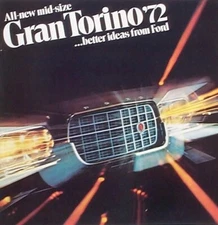 1972 Ford Gran Torino Gran Torino Sport Torino Vintage Sales Brochure