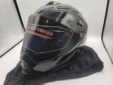 Woljay Dual Sport Off Road Motorcycle Helmet Size Small. Gloss Black. Fast Ship.