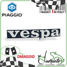 TARGHETTA ANTERIORE SCRITTA STEMMA SCUDO PER VESPA PX 125 150 200 ARCOBALENO T5
