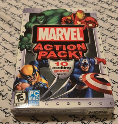 Marvel Action Pack - 10 PC Games - Hulk, Wolverine, Captain America, Iron Man