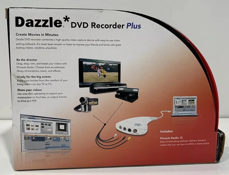 Dazzle DVD Recorder Plus Video Capture Device + Video Editing Software [Pc Disc] - Image 2 of 4
