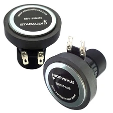 2Pcs 25MM Titanium  Drivers Compression Screw-on Horn PA Speaker Driver Tweeters