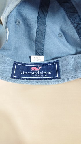 Vineyard Vines Cap Baby Blue Strap Adjustable Whale Logo Unisex - Bild 6 von 7