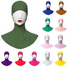 Women Muslim Sport Hijab Islamic Under Scarf Cap Neck Full Cover Inner Headwear