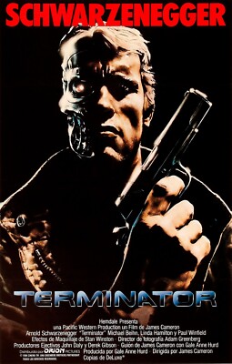 The Terminator movie poster (b) - Arnold Schwarzenegger - 11'' x 17''