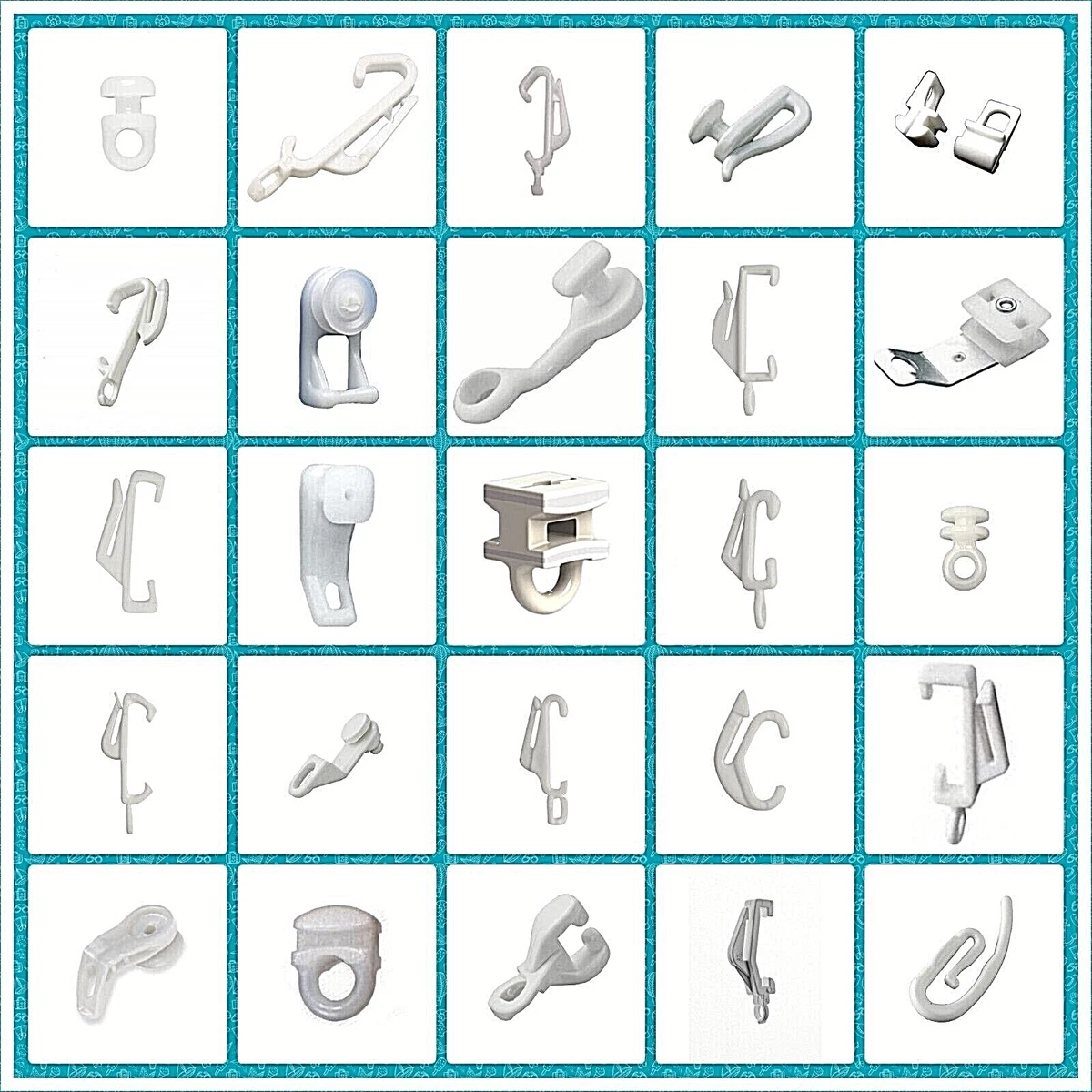 Buy a Pack Of 2 Centurion Harrison Drape White Curtain Track End Stops Online in Ireland at