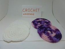 Handmade Crochet SET. 4 small coasters as shown in pics