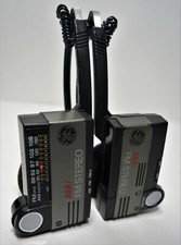 General Electric GE 7-1290C Portable Radio Headphone AM FM Stereo Vintage Rare