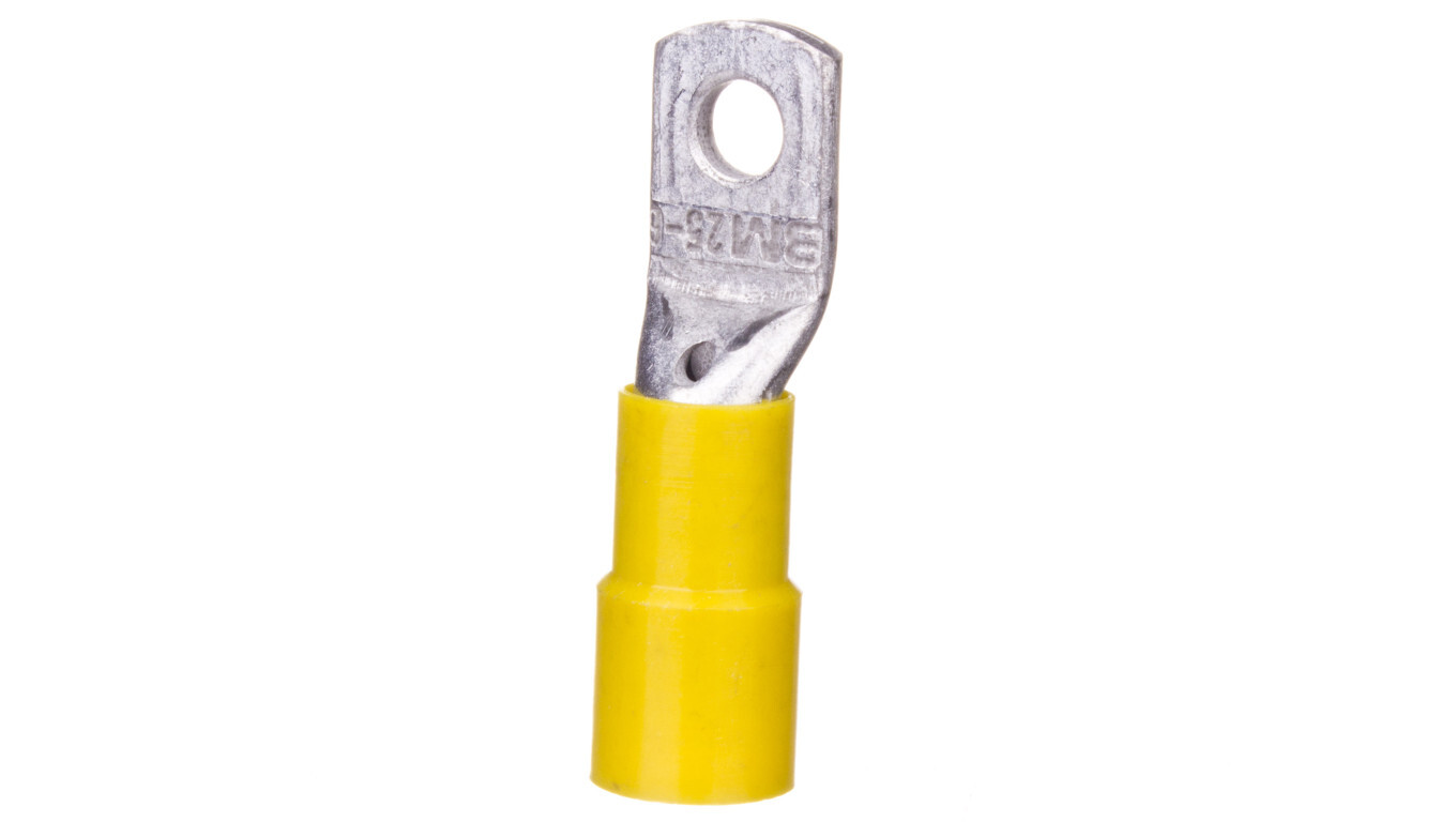 Ring terminal insulated 25/M6 tinned copper KCI25F6 /T2UK