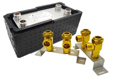 Nordic TEC Edelstahl Plattenwärmetauscher Wärmetauscher 100kW-285kW Isolierung