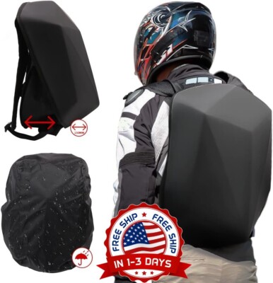 Mochila Moto 30L Capacidad Universal Seguridad y Comodidad Negro Oscuro US NUEVO