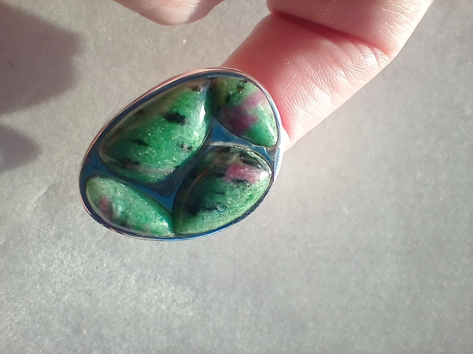 Jay King DTR ruby zoisite ring, size 9 Sterling S… - image 8