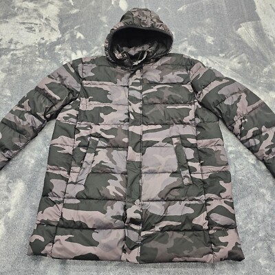 Calvin Klein Camo Puffer Jacket Mens XXL Water resistant