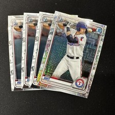 2020 Sam Huff Bowman 1st Chrome Prospects Mojo Refractor + Base #BCP-33 Lot