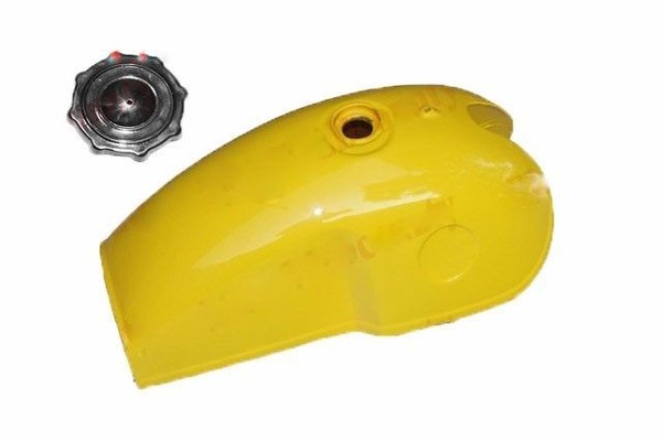 Benelli Mojave Cafe Racer 260 360 Gelb Lack Kraftstofftank Mit Deckel S2U-image