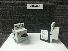 SIEMENS MOTOR STARTER 3RV1021-4DA10 Lot of 2 (Pre-Owned)