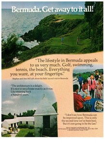 1981 Bermuda Travel Vacation Golf Vintage Print Advertisement Photo Art