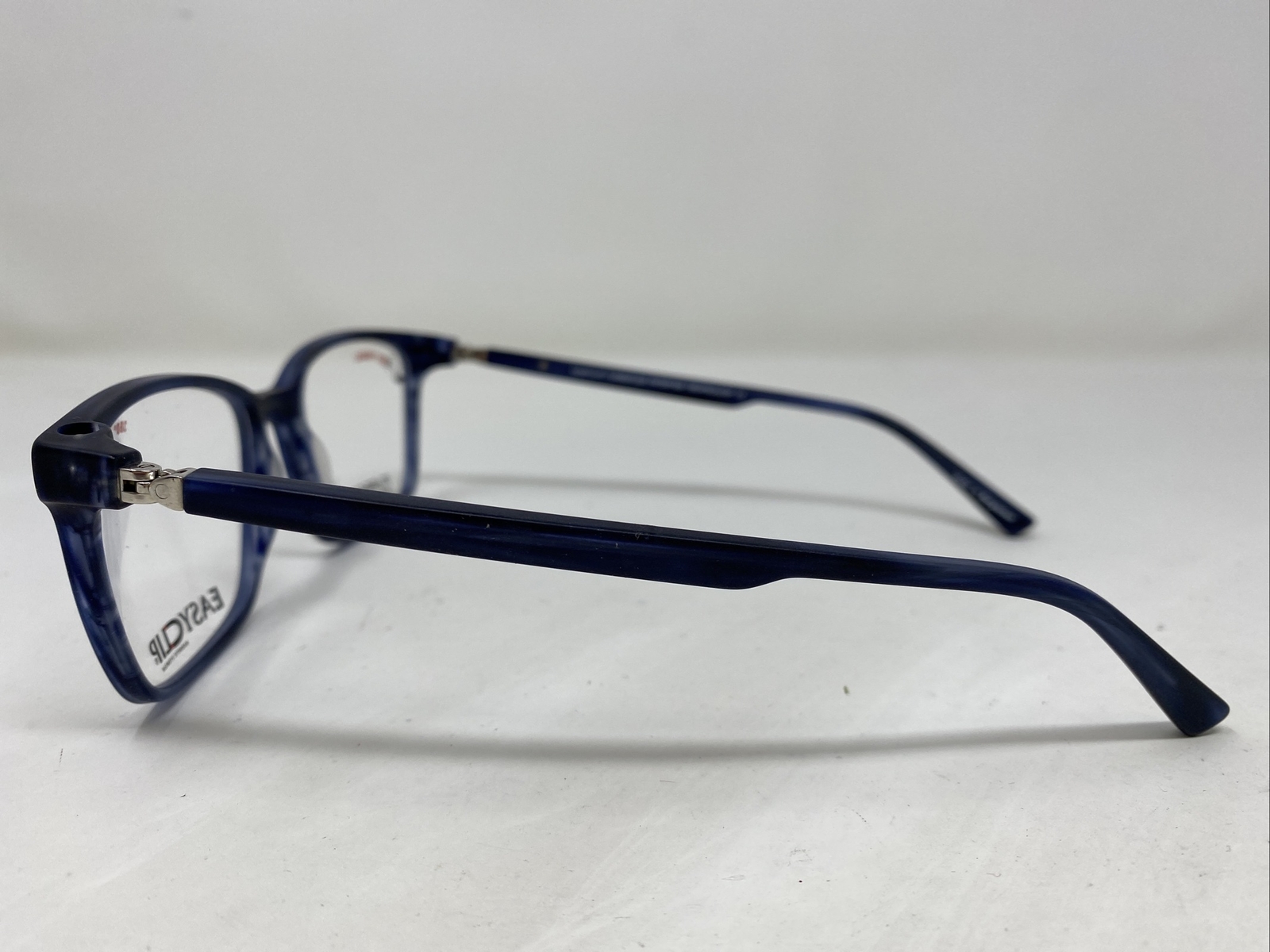 Easy Clip MOD EC564 50 5517140 Blue Horn Full Rim Eyeglasses Frame