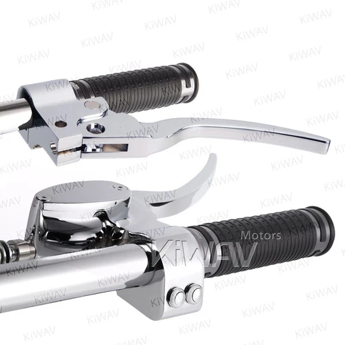 KiWAV Billet Chrome hand Control kit for Custom Cruiser Bobber Chopper