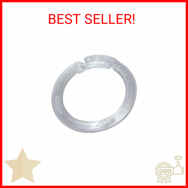 Home Sewing Depot Clear Plastic Split Rings for Shades & Valances